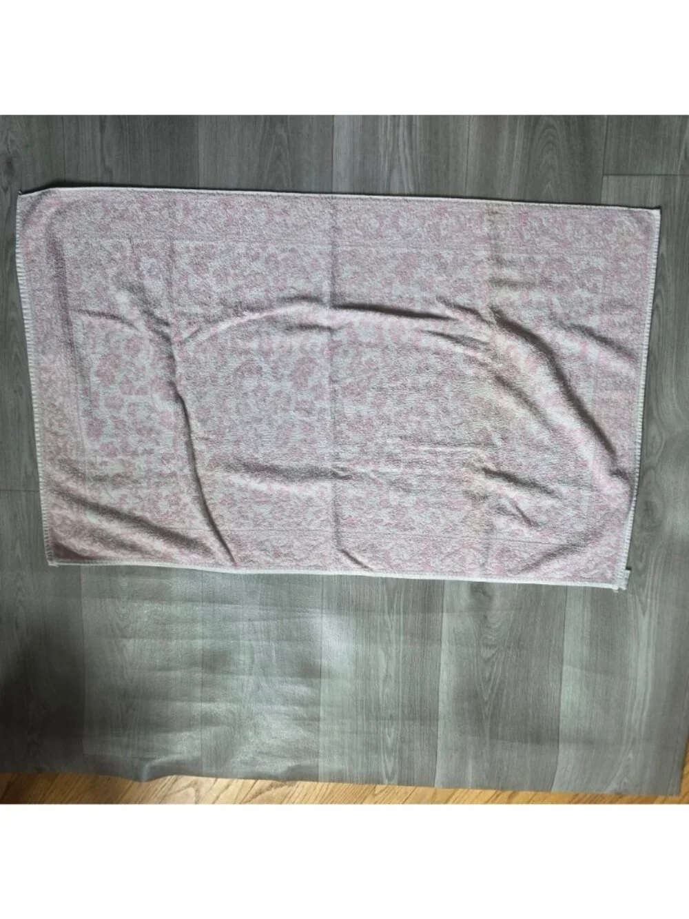 Cannon Pink & White Floral Jacquard Towel Set - 3 Pieces - 23x38 16x21 16x22 